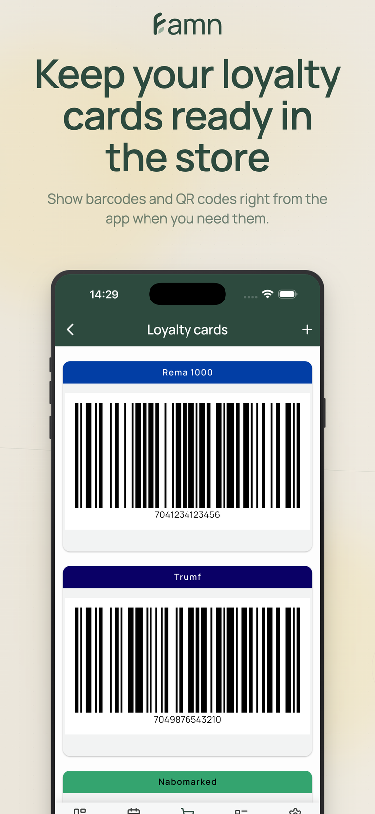 Keep your loyalty cards ready in the store
