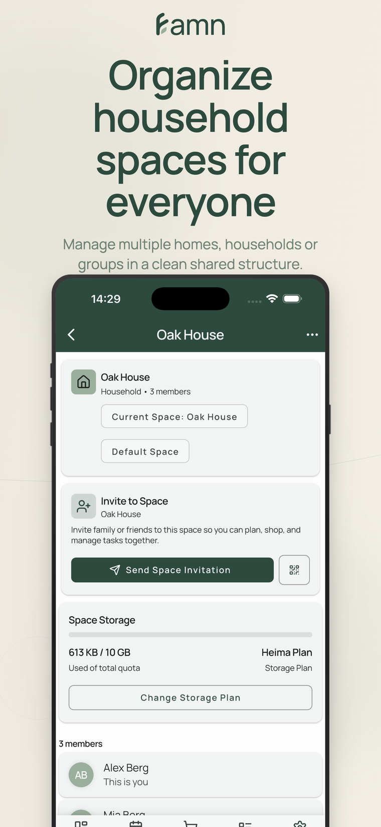 Organize household spaces for everyone
